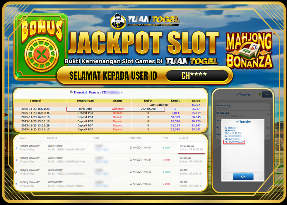 TUANTOGEL JACKPOT SLOT GATES OF OLYMPUS 1000 Rp 29.450.000,- LUNAS